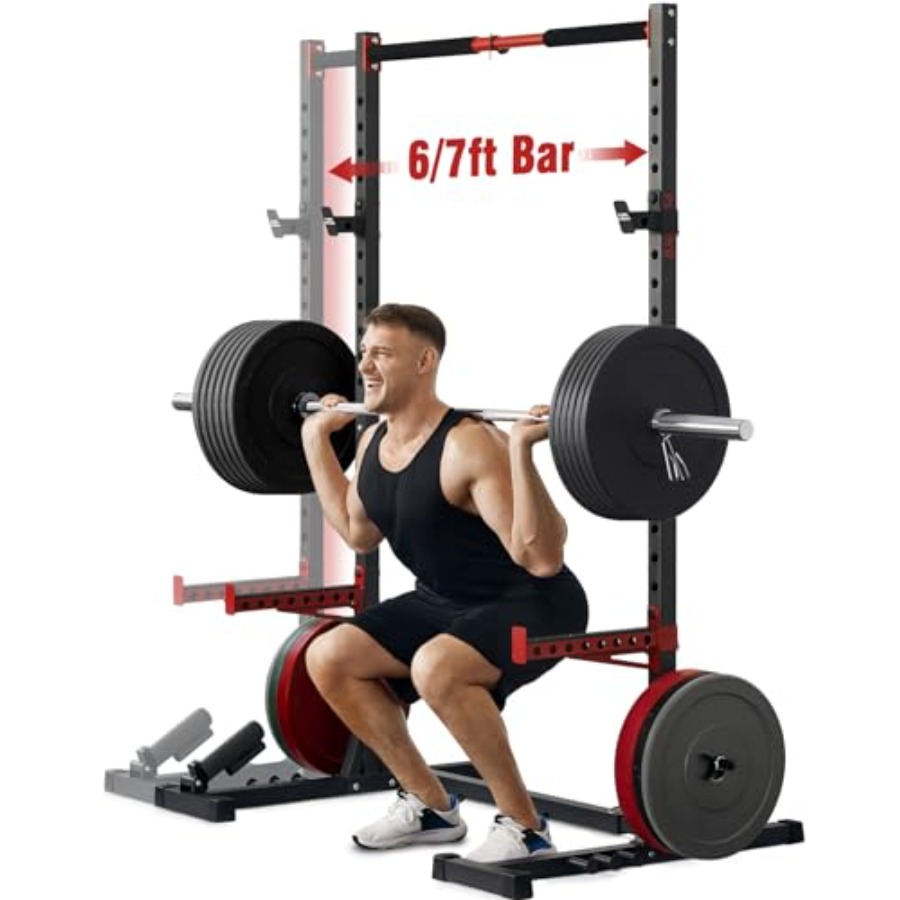 Home Bar And Gym - Squat Rack with Pull-Up Bar Multi-Functional