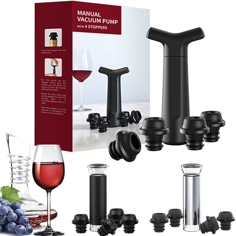 Vacuum Wine Stoppers Vacuum Pu - مراجعة Wine Preservation Pump وسعره