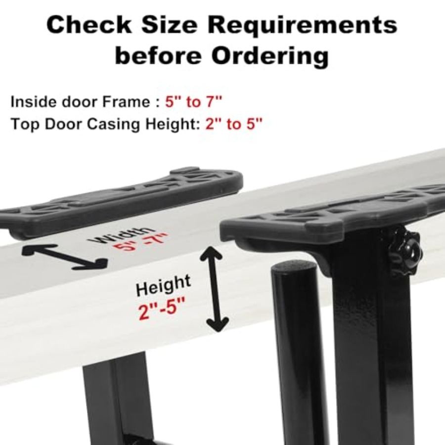 Portable Pull Up Bar for Doorw - مراجعة Home Bar And Gym وسعره