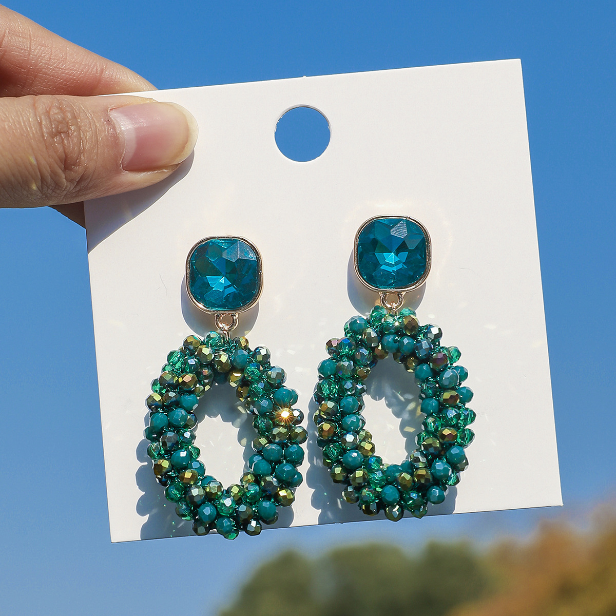 ZGMXR Rice bead earrings Circl - مراجعة Old Fashioned Glass وسعره