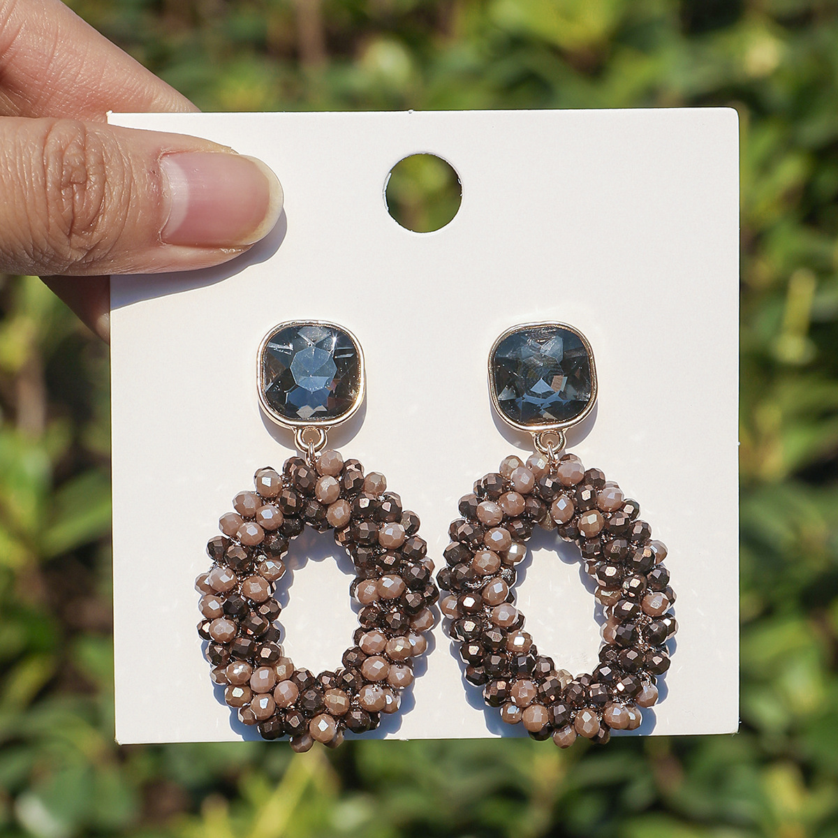 ZGMXR Rice bead earrings Circl - مراجعة Old Fashioned Glass وسعره