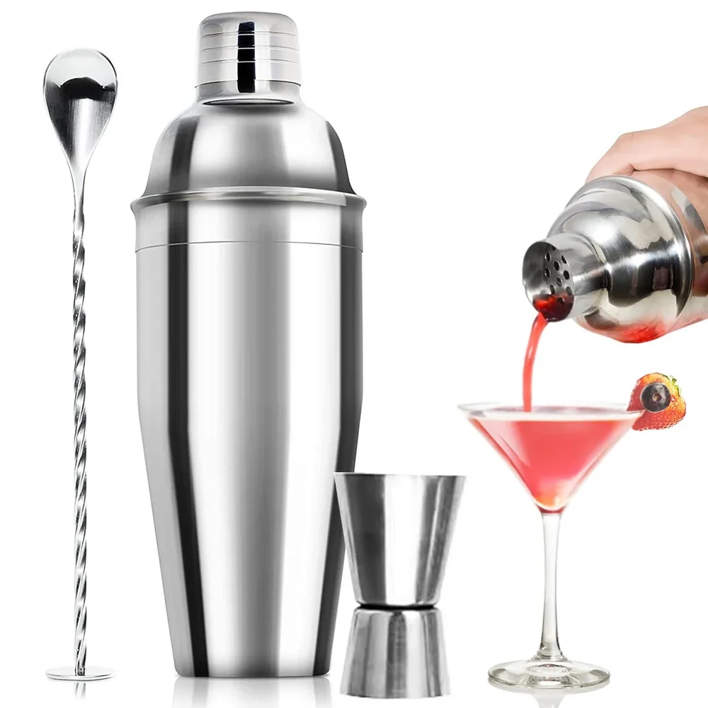 3/6pcs Cocktail Shaker Stainle - مراجعة Boston Shaker Set وسعره