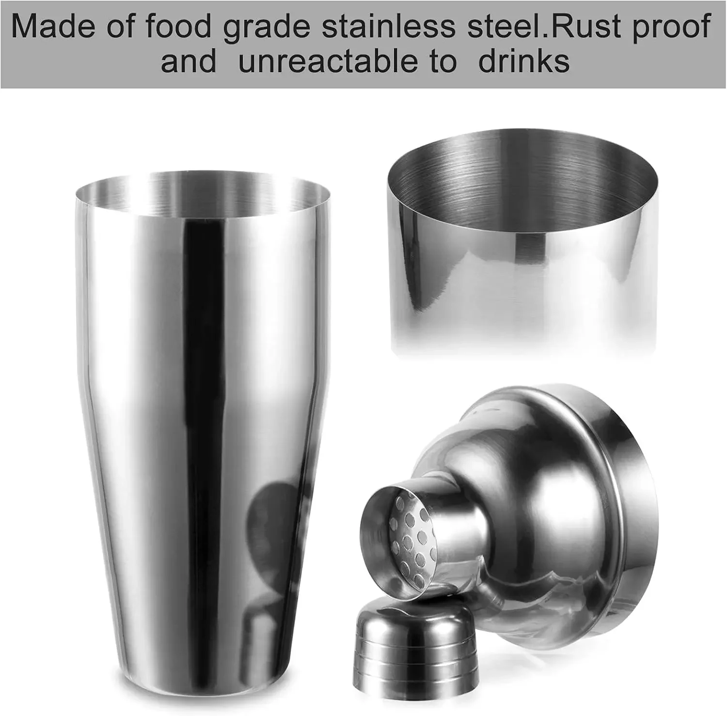 3/6pcs Cocktail Shaker Stainle - مراجعة Boston Shaker Set وسعره