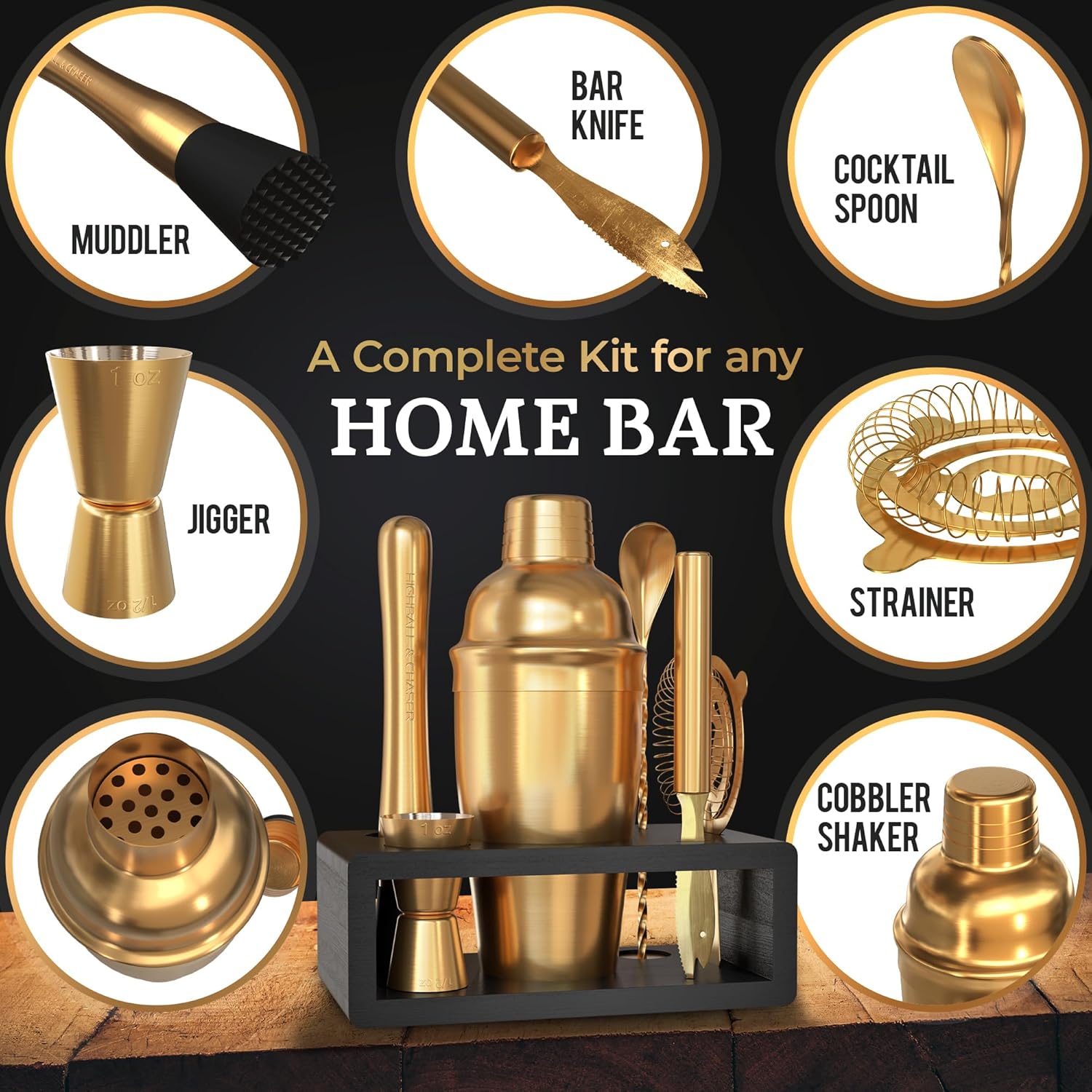 Antique Gold Cocktail Shaker S - مراجعة Cocktail Recipe Book وسعره