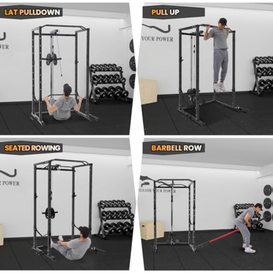 1600 Lbs Power Rack for Home G - مراجعة Home Bar And Gym وسعره