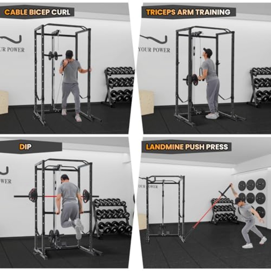 1600 Lbs Power Rack for Home G - مراجعة Home Bar And Gym وسعره