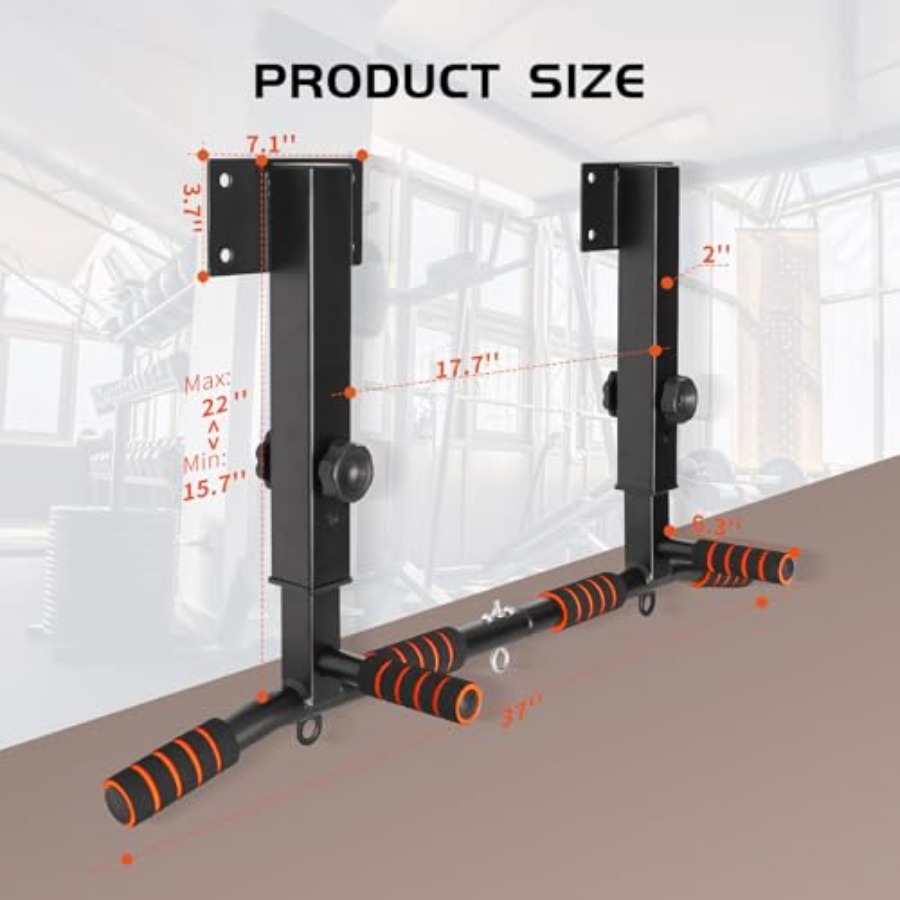 Wall Mounted Pull Up Bar Adjus - مراجعة Home Bar And Gym وسعره