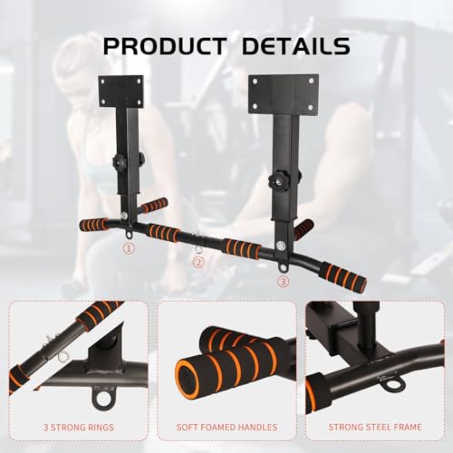 Wall Mounted Pull Up Bar Adjus - مراجعة Home Bar And Gym وسعره