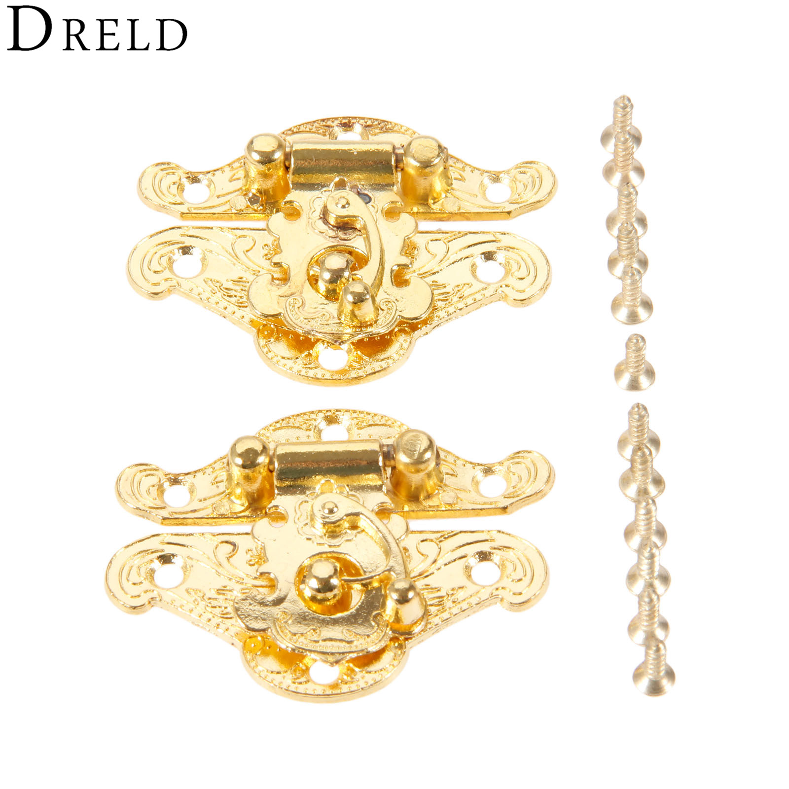 DRELD 2Pcs Antique Gold Box La - مراجعة Bar Cart Gold وسعره