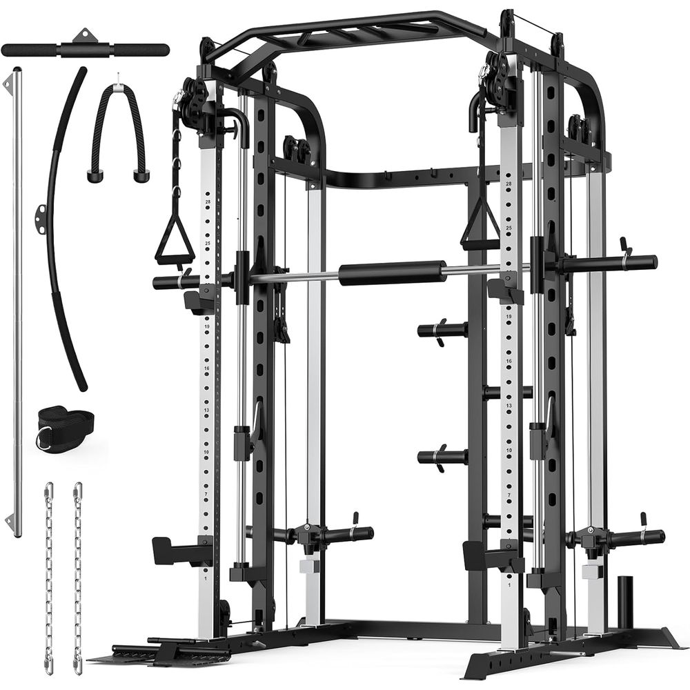 Versatile Power Cage with Adju - مراجعة Home Bar And Gym وسعره