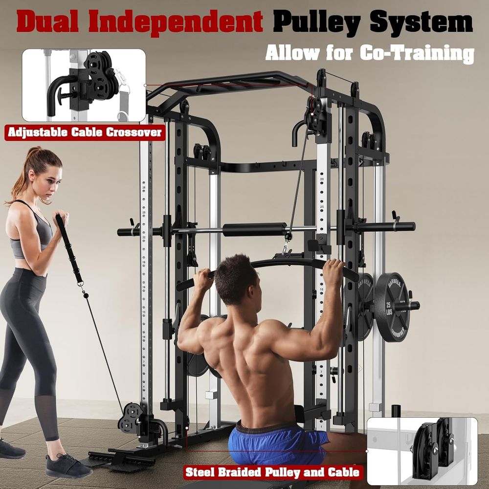 Versatile Power Cage with Adju - مراجعة Home Bar And Gym وسعره