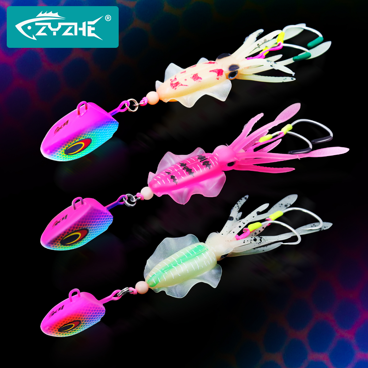 ZYZHE JIG Head Squid Bait With - مراجعة Jigger Double Sided وسعره