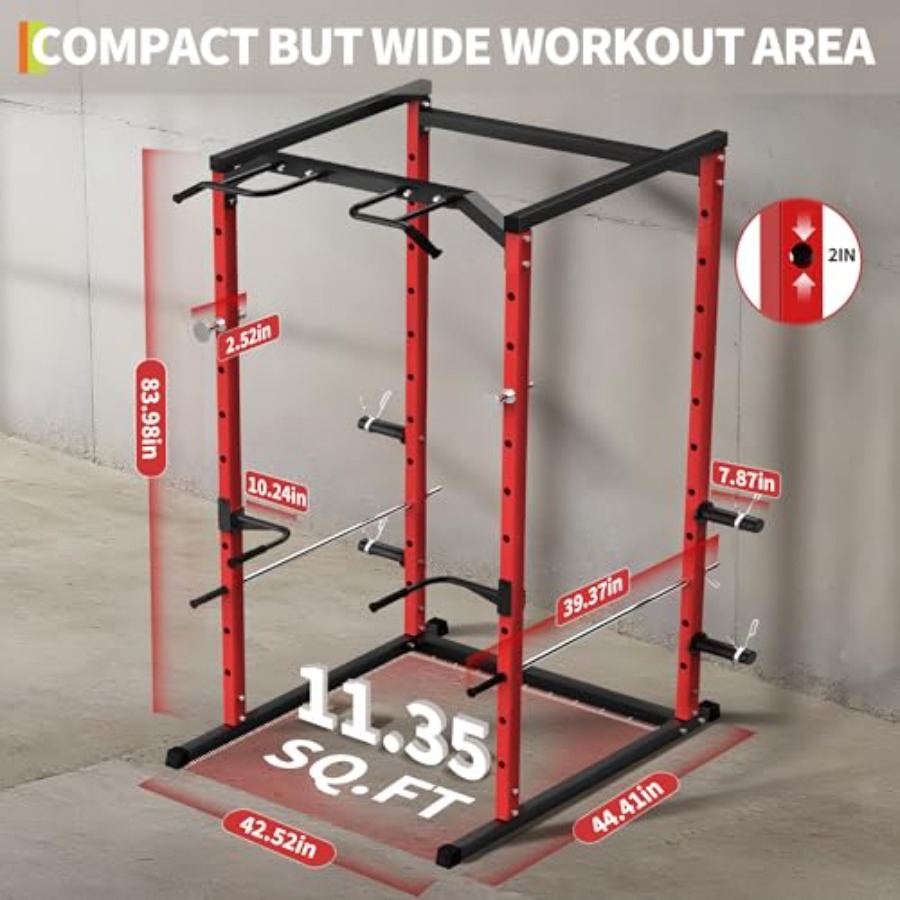 Heavy-Duty Power Cage with Pul - مراجعة Home Bar And Gym وسعره