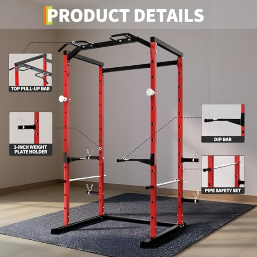 Heavy-Duty Power Cage with Pul - مراجعة Home Bar And Gym وسعره