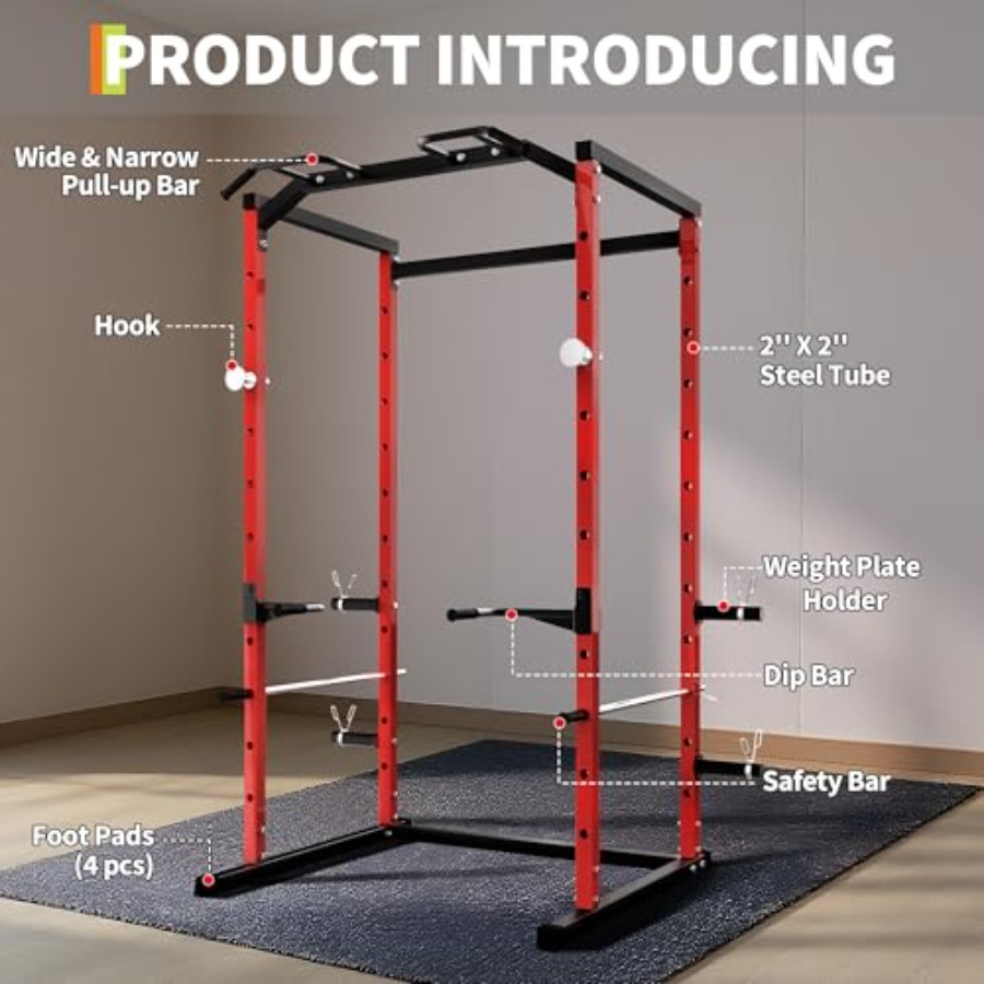 Heavy-Duty Power Cage with Pul - مراجعة Home Bar And Gym وسعره