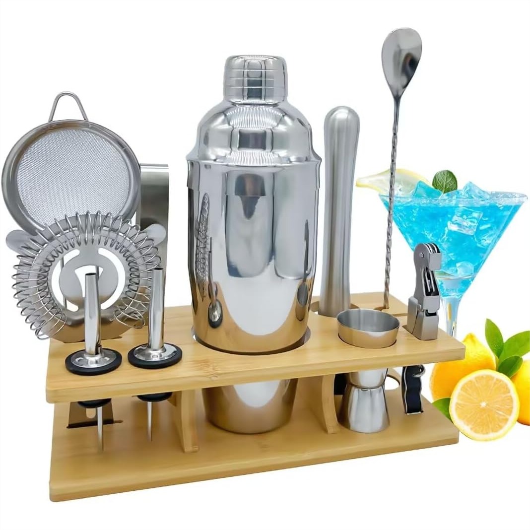 11-Piece Bartender Kit With Co - مراجعة Boston Shaker Set وسعره
