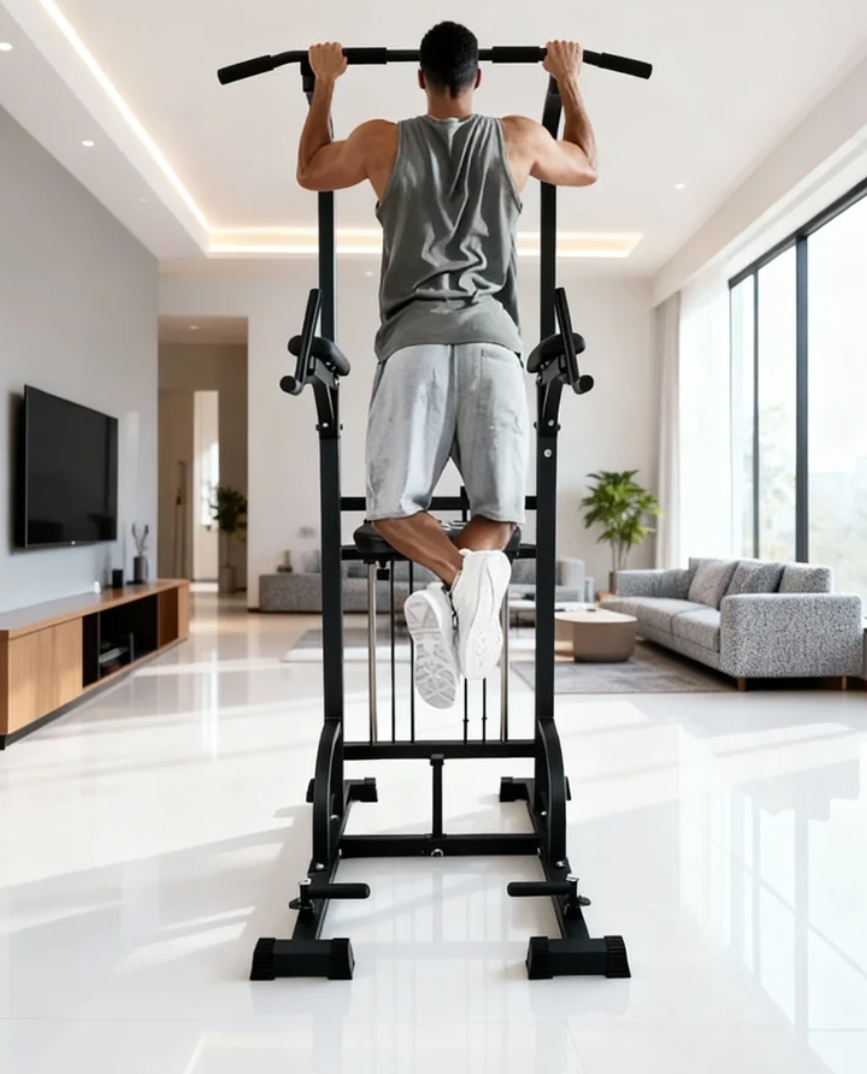 Power Tower Pull-Up Dip Statio - مراجعة Home Bar And Gym وسعره