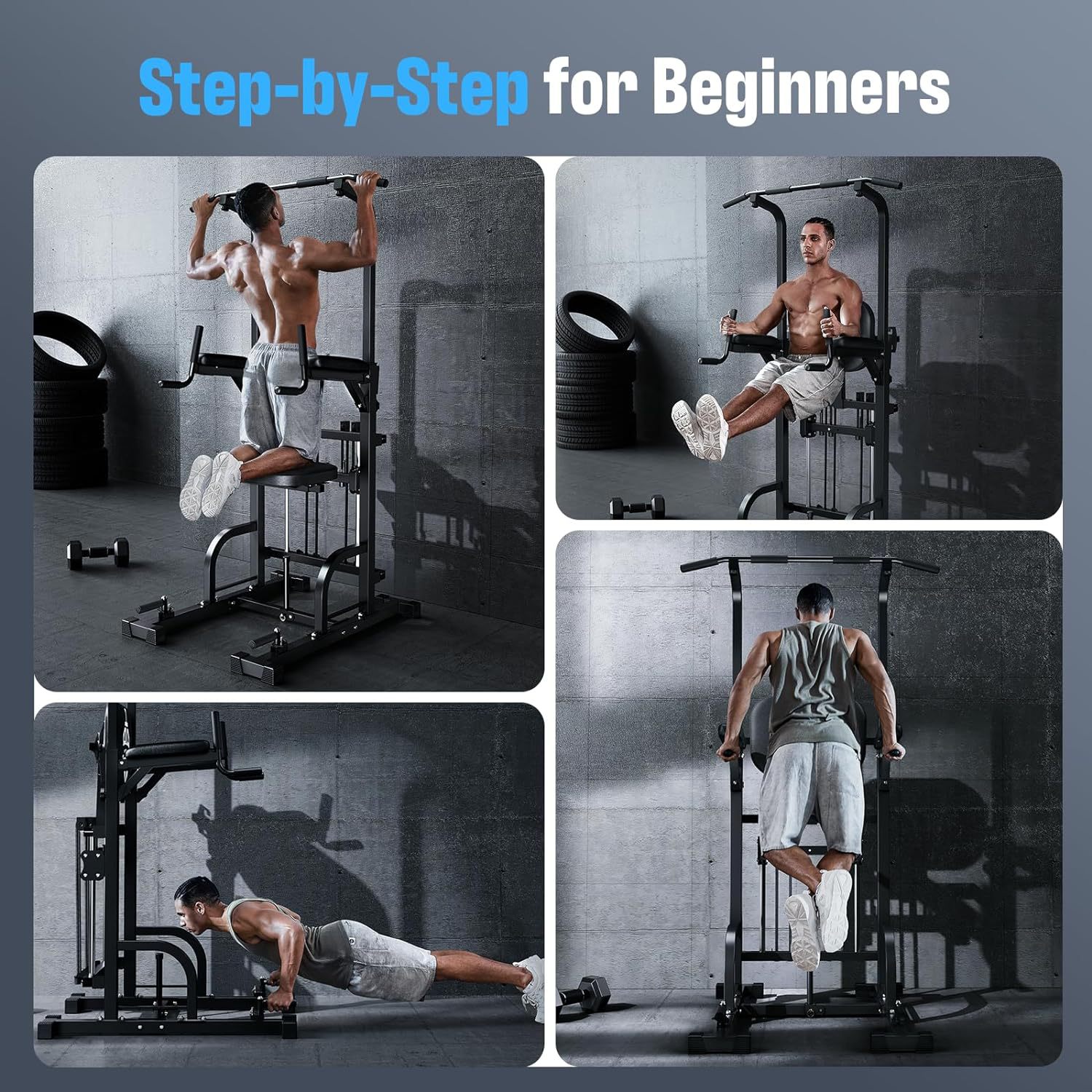 Power Tower Pull-Up Dip Statio - مراجعة Home Bar And Gym وسعره