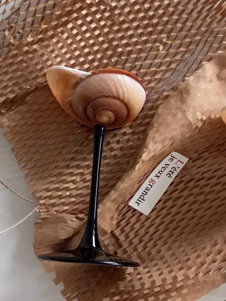 Natural Conch Wine Glass Bar a - مراجعة Home Bar And Cabinet وسعره
