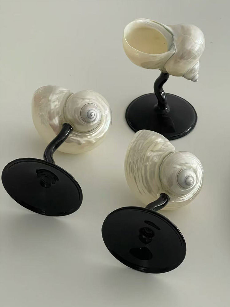 Natural Conch Wine Glass Bar a - مراجعة Home Bar And Cabinet وسعره