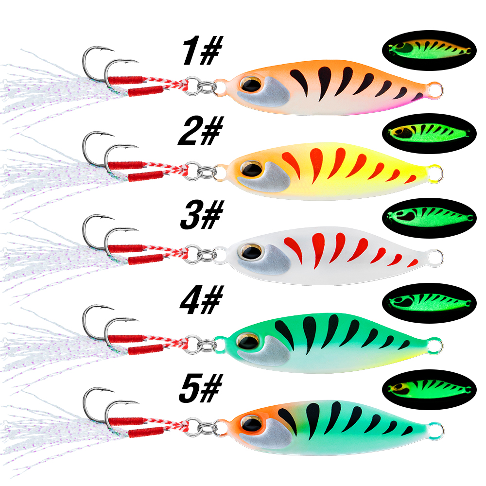 5Pcs Jig Bait 7G/10G/15G/20G S - مراجعة Jigger Double Sided وسعره