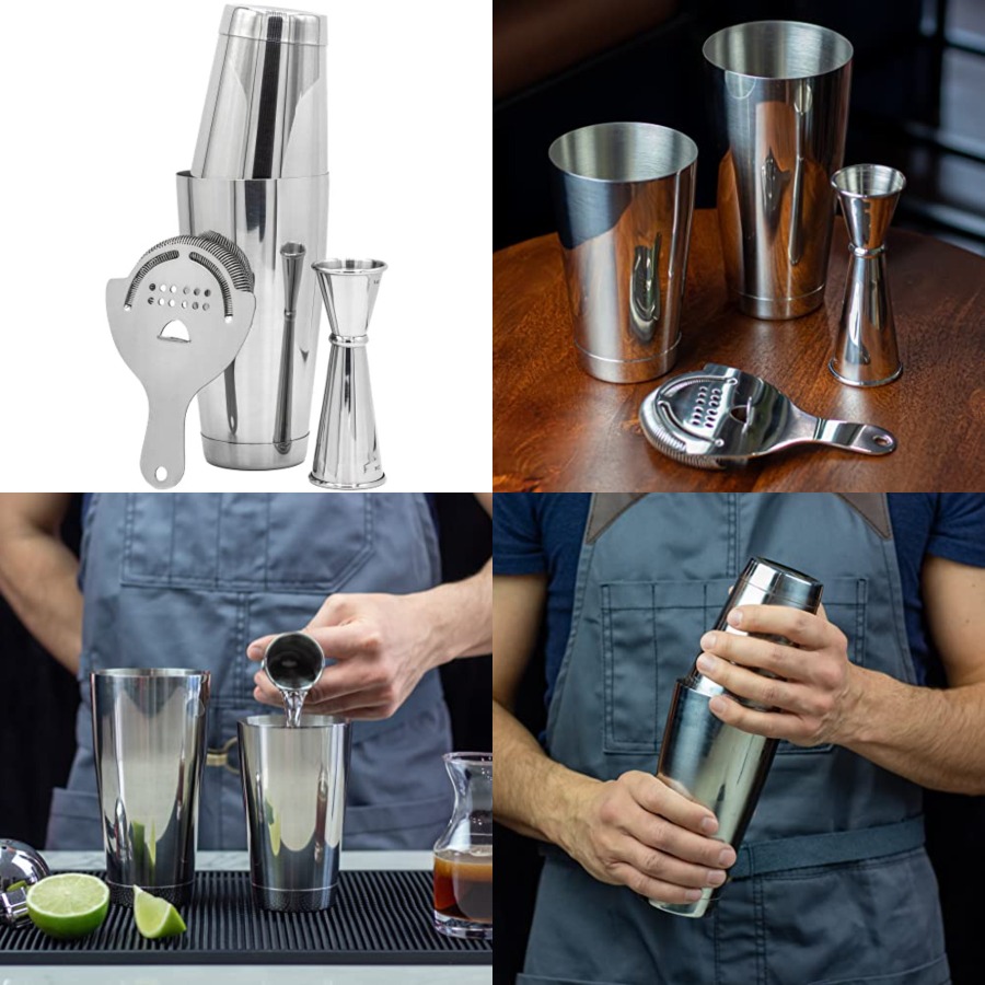 Professional Cocktail Shaker S - مراجعة Boston Shaker Set وسعره