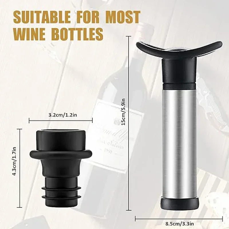Vacuum Wine Pump Kit with Wine - مراجعة Wine Preservation Pump وسعره