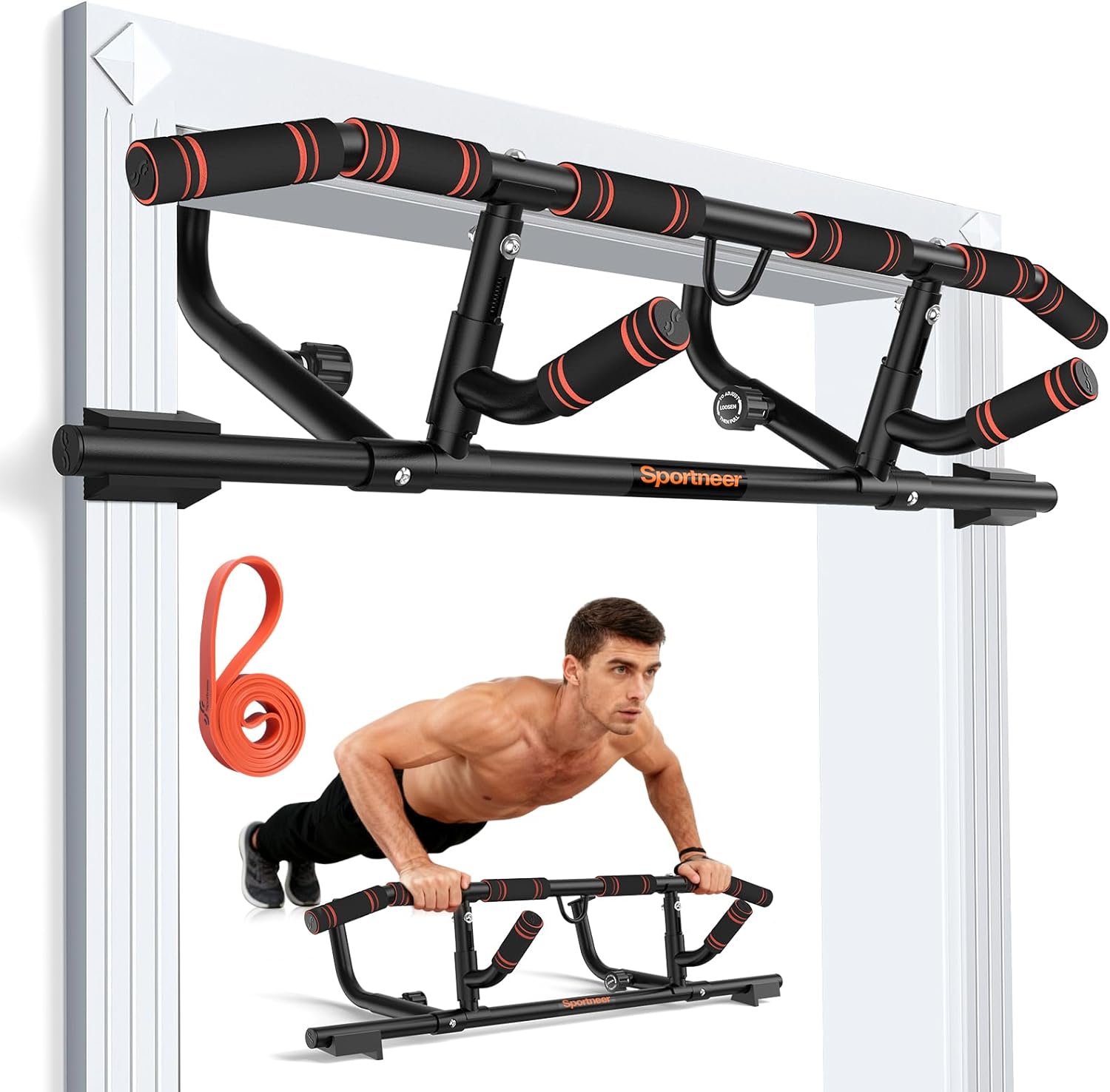 Door Pull Up Bar for Doorway w - مراجعة Home Bar And Gym وسعره