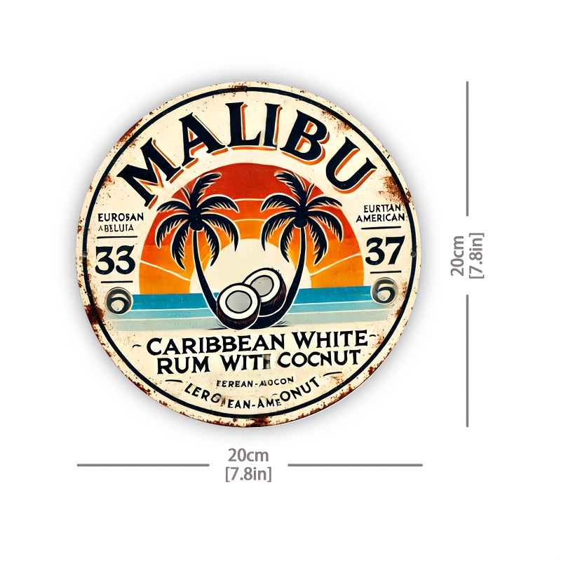 Vintage Malibu Rum Coconut Alu - مراجعة Home Bar Accessories وسعره