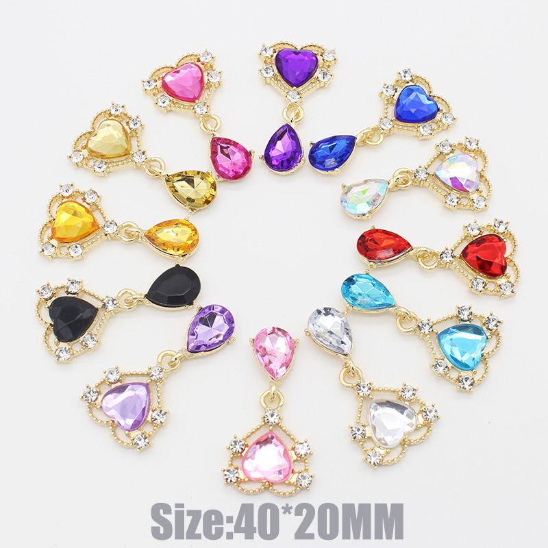 10Pc 20*40mm NEW Heart Crystal - مراجعة Cocktail Recipe Book وسعره