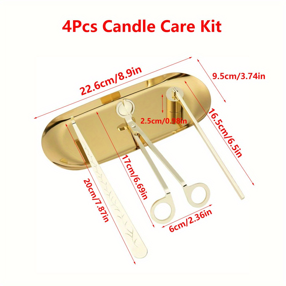 4pcs/set Luxury Candle Care Ki - مراجعة Home Barber وسعره
