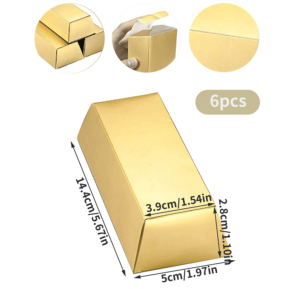 6Pcs Gold Bars Fake Bar Gift B - مراجعة Bar Cart Gold وسعره
