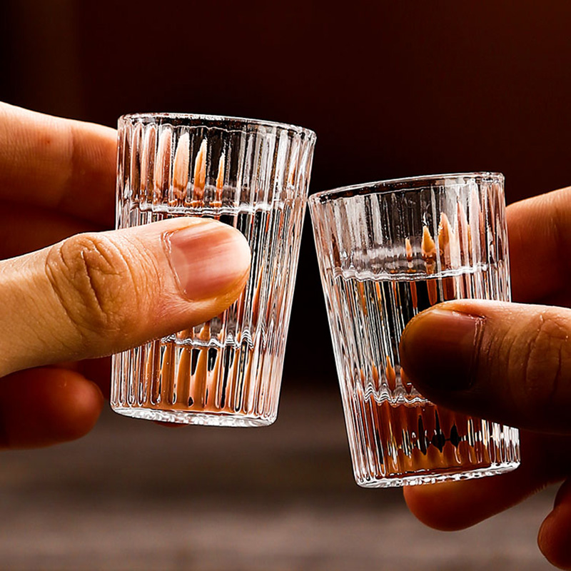 6pcs Set 20ml Striped Foreign  - مراجعة Old Fashioned Glass وسعره