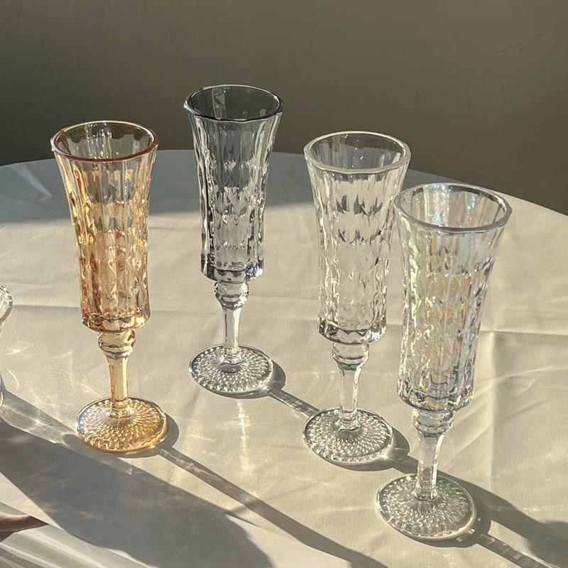 French Retro Striped Champagne - مراجعة Old Fashioned Glass وسعره