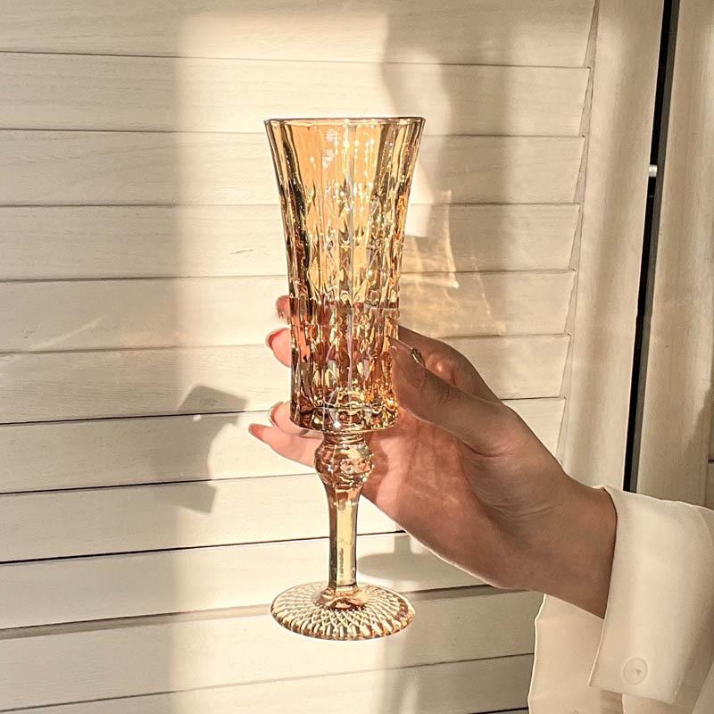 French Retro Striped Champagne - مراجعة Old Fashioned Glass وسعره