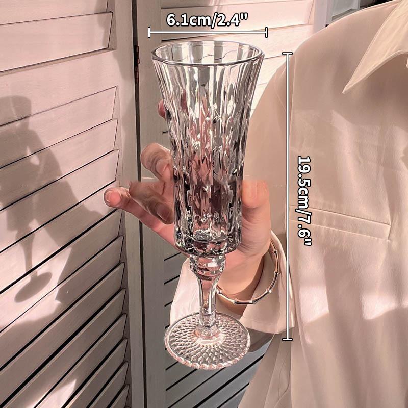 French Retro Striped Champagne - مراجعة Old Fashioned Glass وسعره