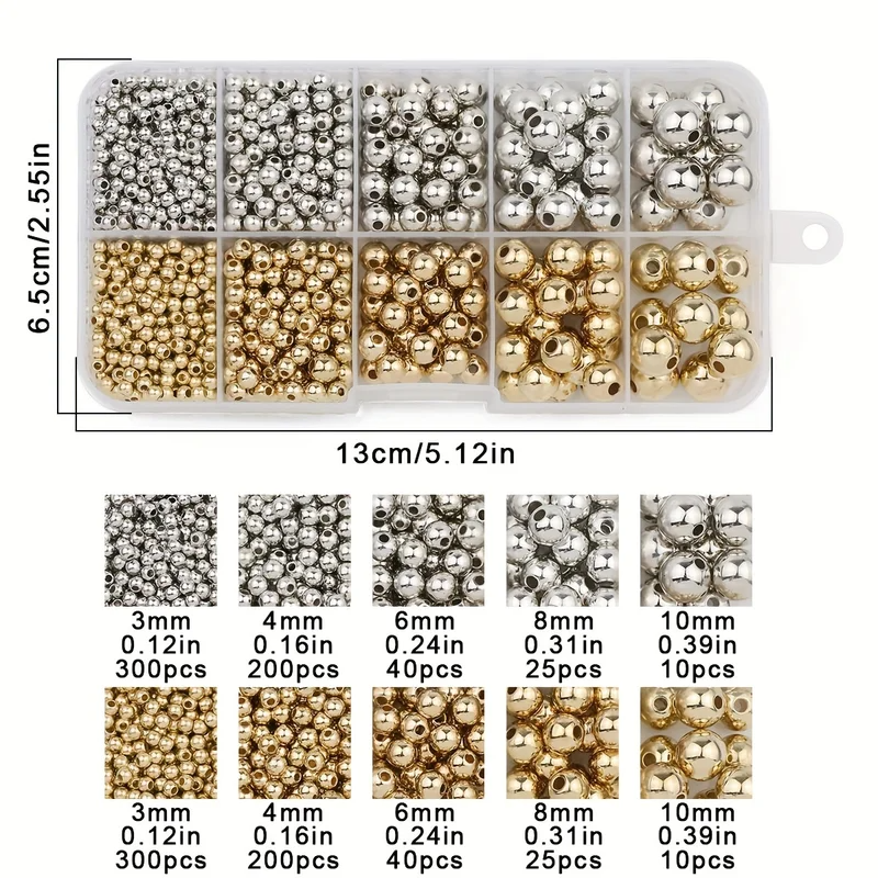 950PCS CCB 3/4/6/8/10MM Gold S - مراجعة Bar Cart Gold وسعره