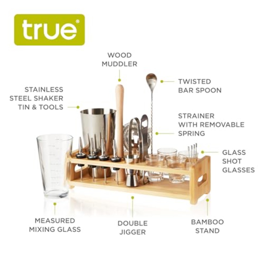 20-Piece Cocktail Shaker Bar S - مراجعة Boston Shaker Set وسعره
