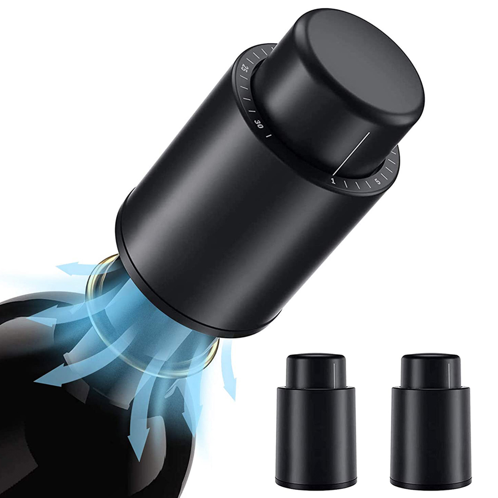 Vacuum Wine Bottle Stopper Sea - مراجعة Wine Preservation Pump وسعره