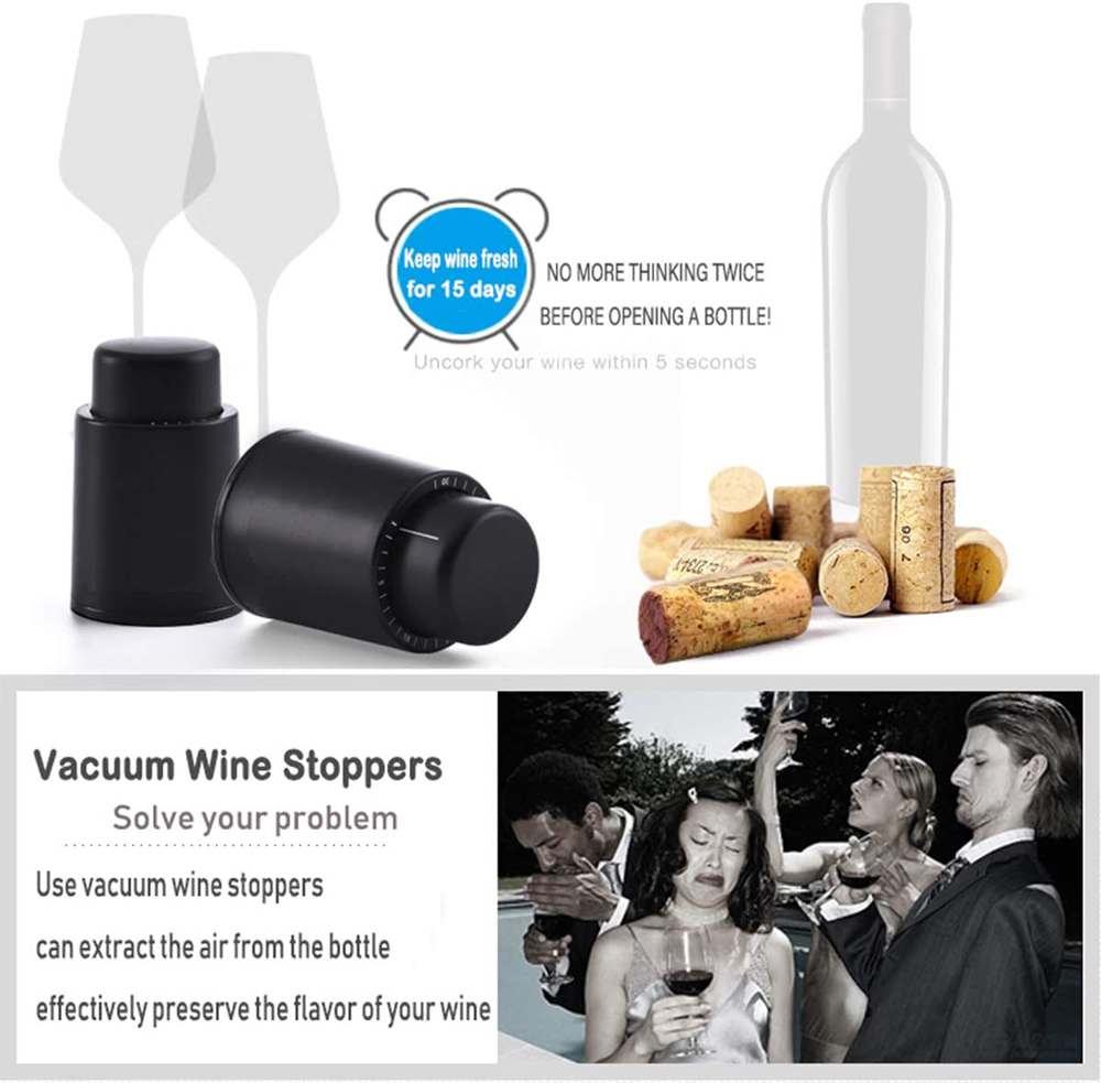 Vacuum Wine Bottle Stopper Sea - مراجعة Wine Preservation Pump وسعره
