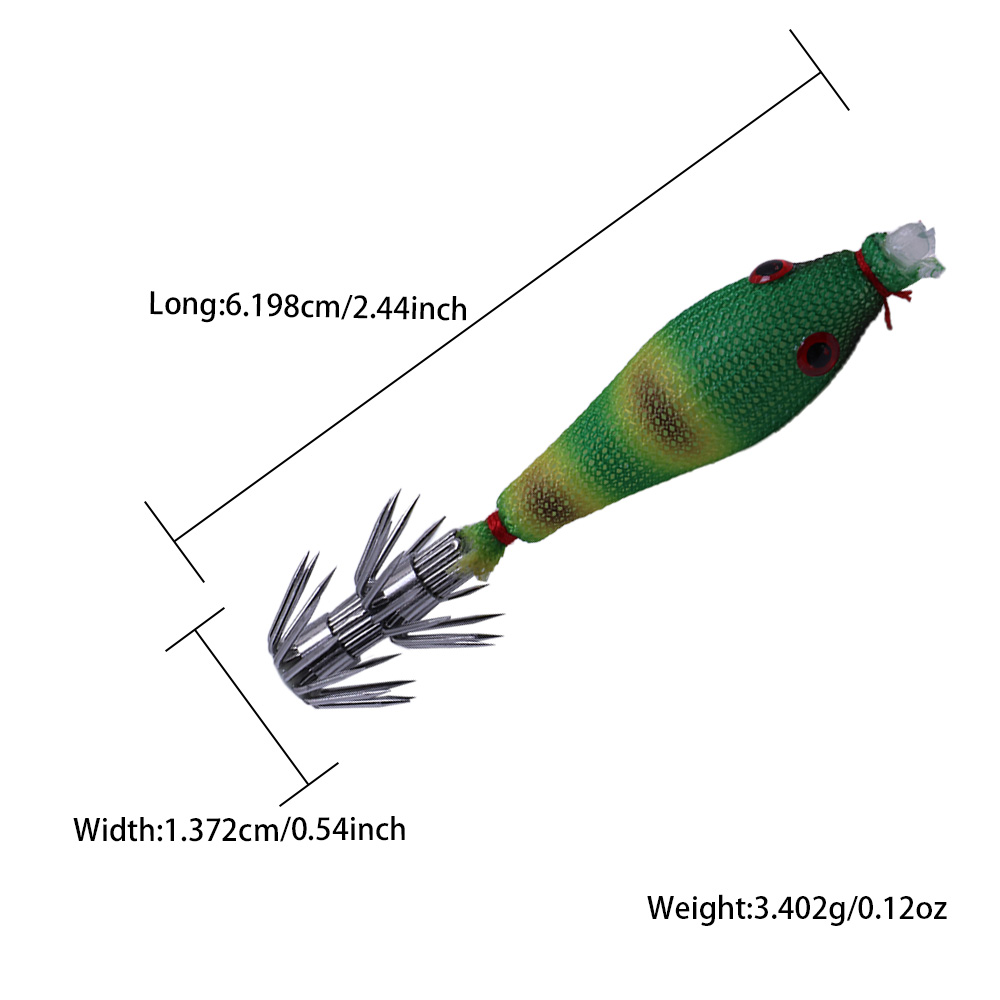 5 Pcs Squid Soft Baits, Lumino - مراجعة Jigger Double Sided وسعره