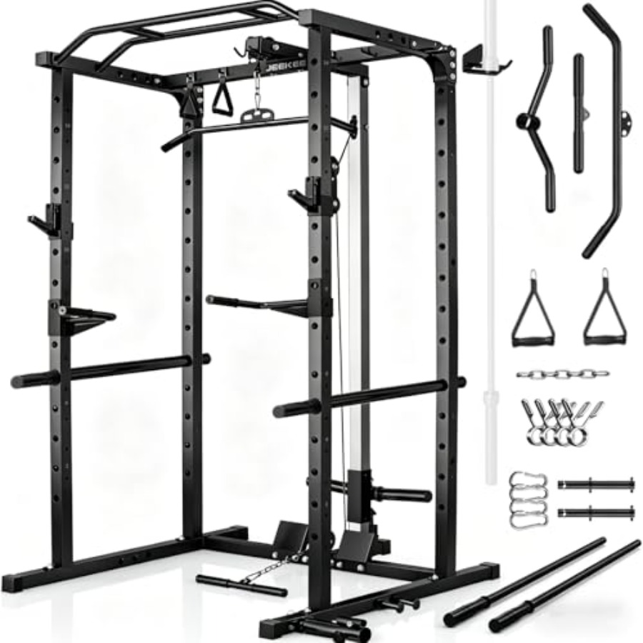 Home gym power rack with LAT p - مراجعة Home Bar And Gym وسعره