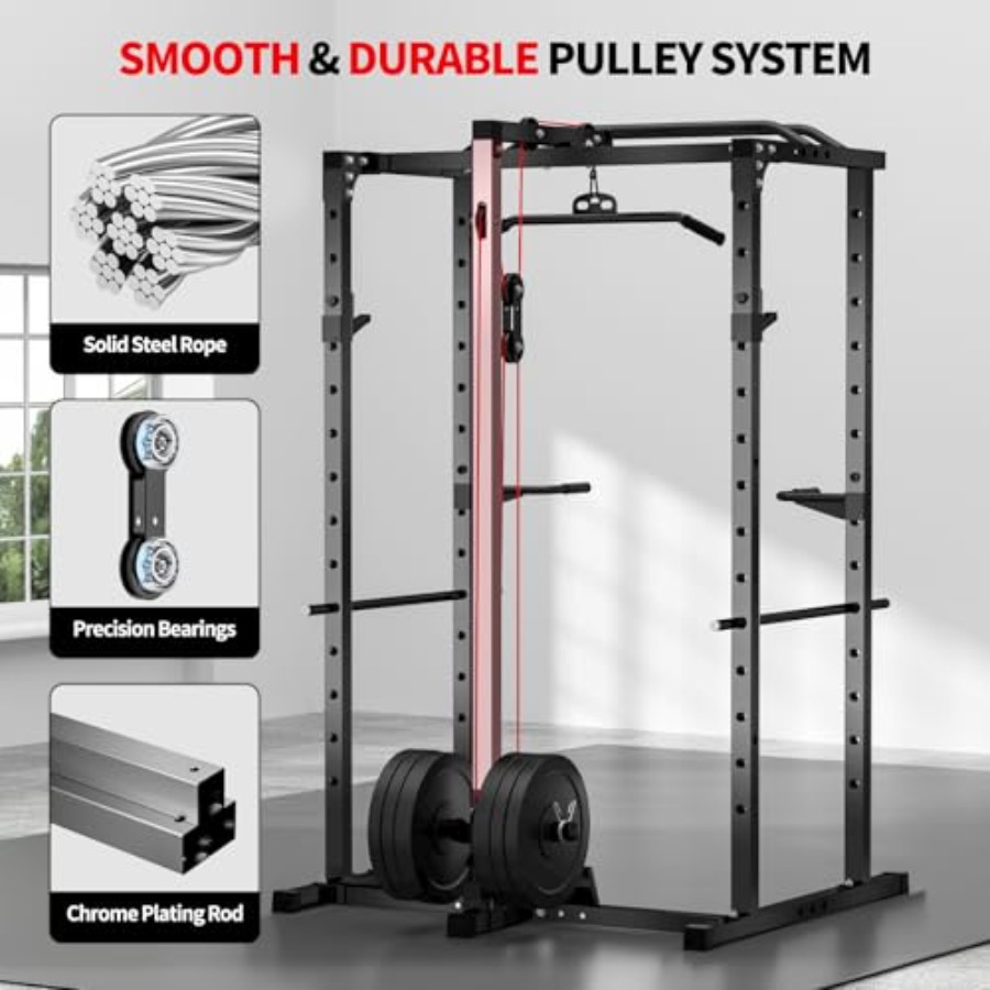 Home gym power rack with LAT p - مراجعة Home Bar And Gym وسعره