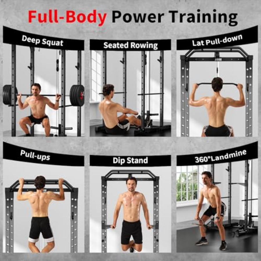 Home gym power rack with LAT p - مراجعة Home Bar And Gym وسعره