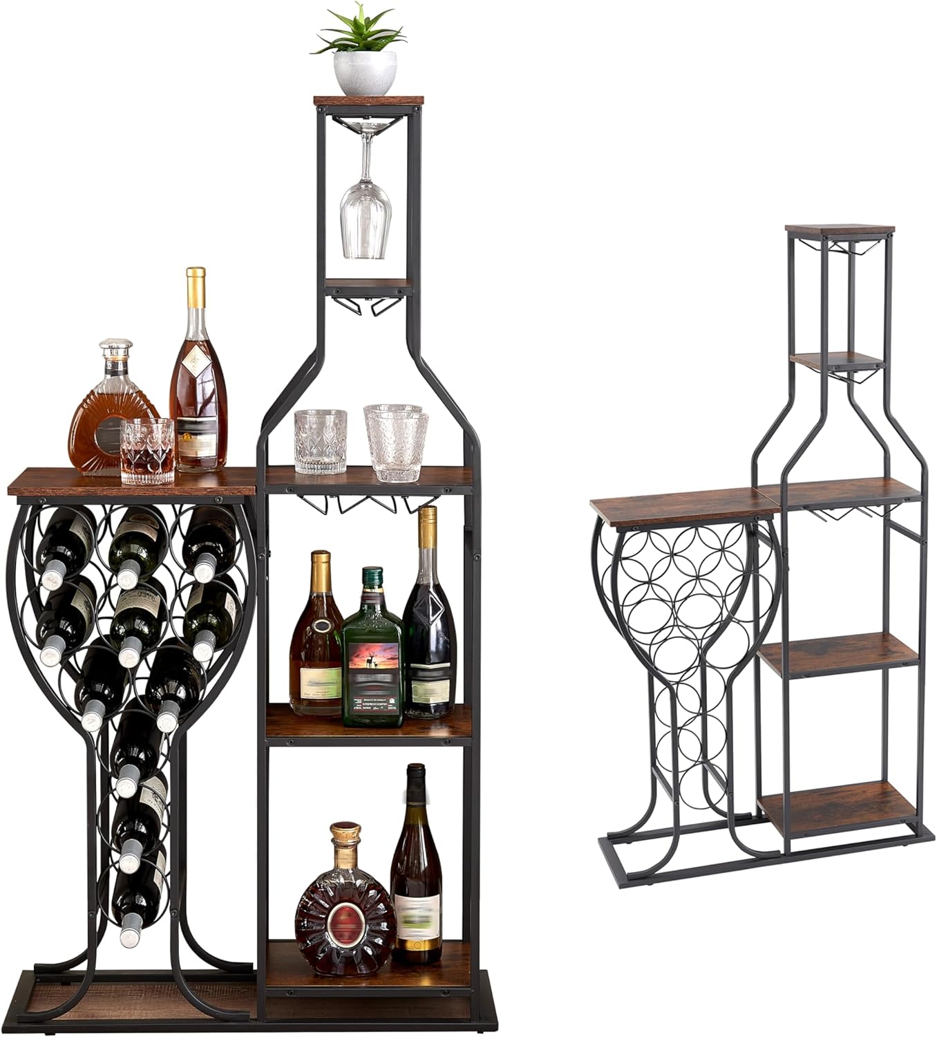 5-Tier Wine Rack Freestanding  - مراجعة Home Bar And Cabinet وسعره