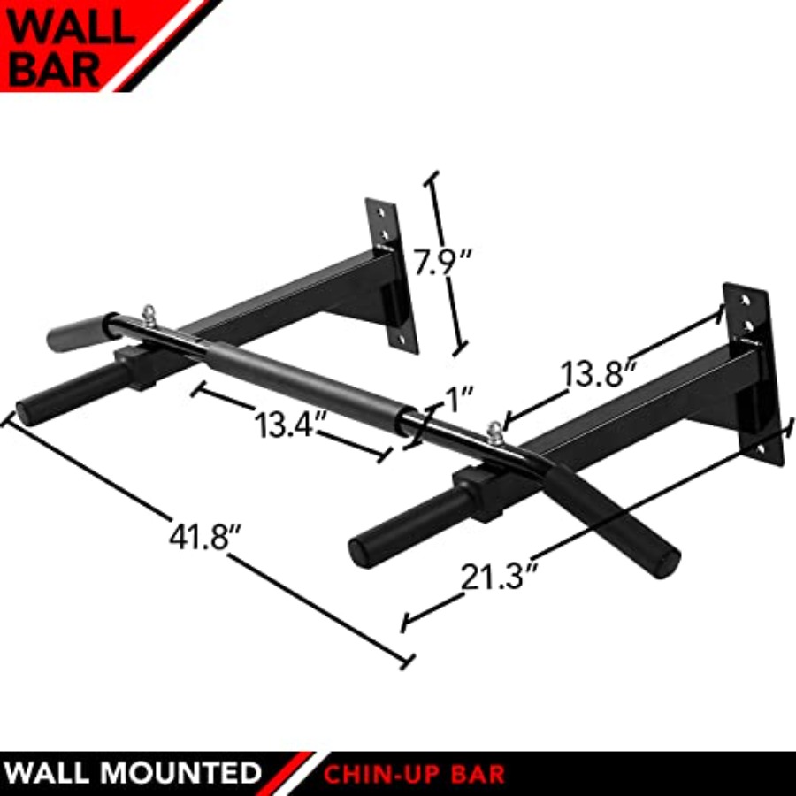 Wall Mounted Chin-Up Bar with  - مراجعة Home Bar And Gym وسعره