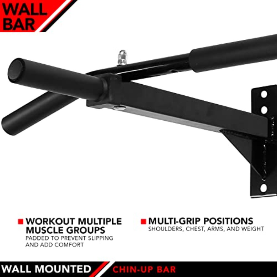 Wall Mounted Chin-Up Bar with  - مراجعة Home Bar And Gym وسعره