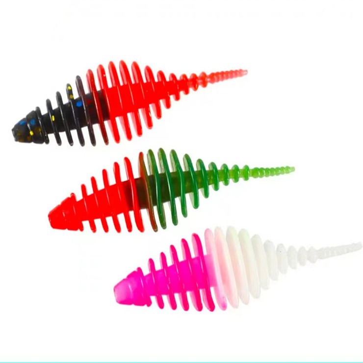 8PCS Soft Worm Fishing Lure Do - مراجعة Jigger Double Sided وسعره