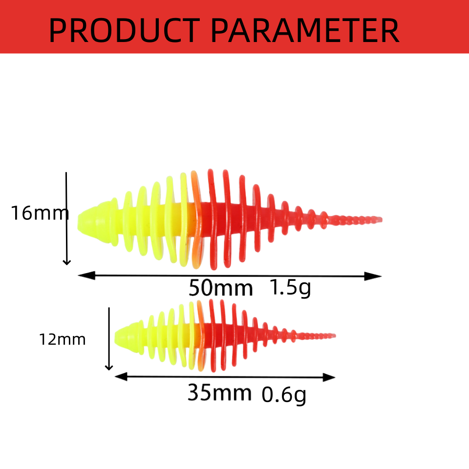 8PCS Soft Worm Fishing Lure Do - مراجعة Jigger Double Sided وسعره