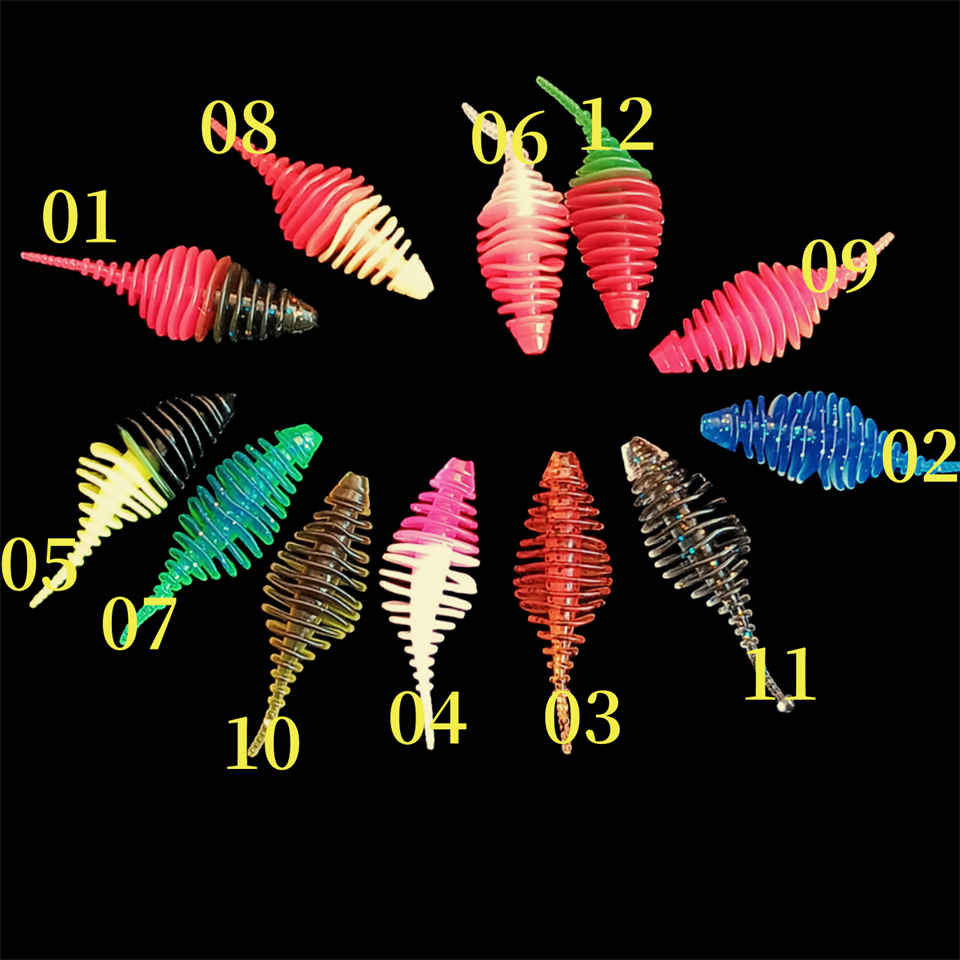 8PCS Soft Worm Fishing Lure Do - مراجعة Jigger Double Sided وسعره